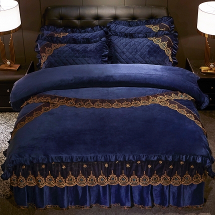 91家纺网 家纺一手货源 找家纺 （总）宜凡家纺 2019新款繁华似锦系列床裙四件套