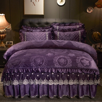 91家纺网 家纺一手货源 找家纺 （总）宜凡家纺 2019新款水晶绒夹棉单被套