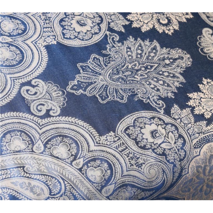 91家纺网 家纺一手货源 找家纺 希咪岚 新款莫代尔提花枕 蓝色