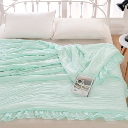 91家纺网 家纺一手货源 找家纺 （总）畅畅家纺 双边荷叶边简约时尚款水洗棉夏被