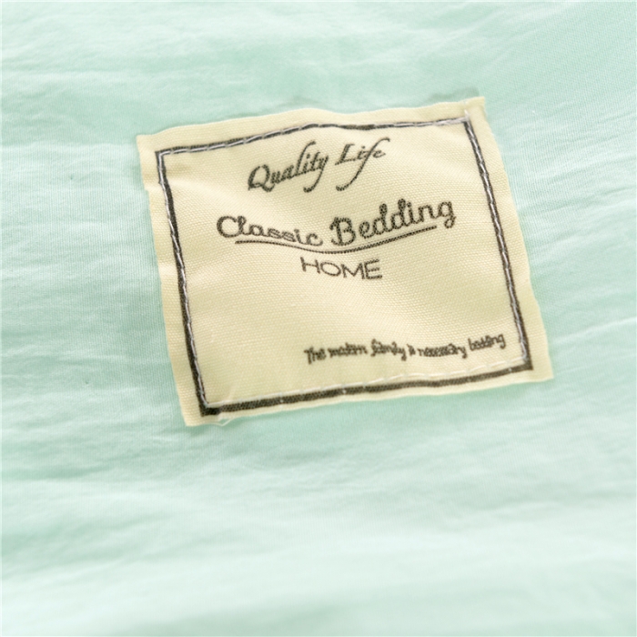 91家纺网 家纺一手货源 找家纺 畅畅家纺 双边荷叶边简约时尚款水洗棉夏被 水绿