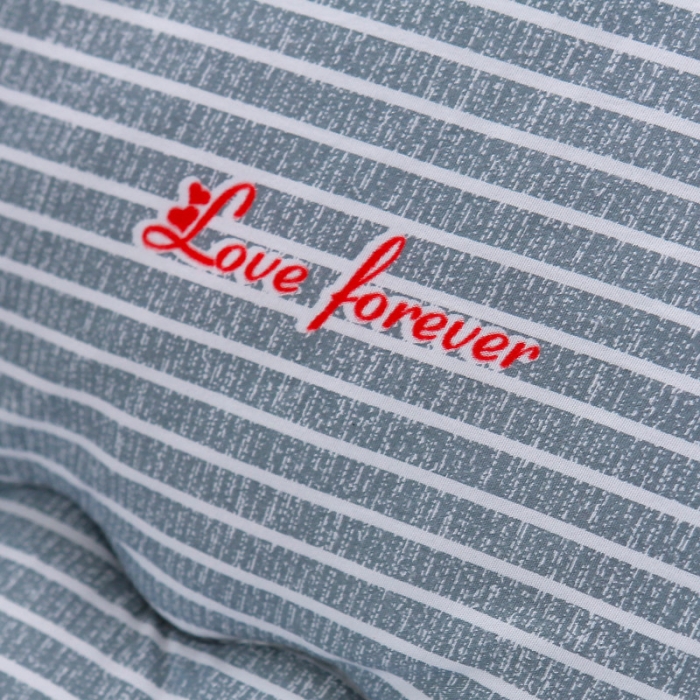 91家纺网 家纺一手货源 找家纺 畅畅家纺 韩版荷叶边时尚小清新条纹水洗棉冬被  小清新灰色