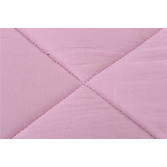 91家纺网 家纺一手货源 找家纺 畅畅家纺 简约时尚双层荷叶边纯色水洗棉冬被    粉红色