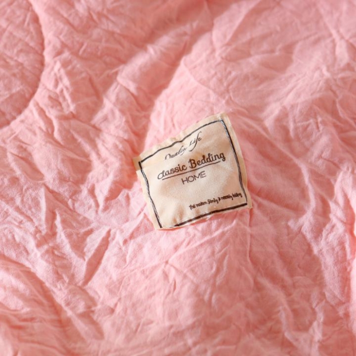 91家纺网 家纺一手货源 找家纺 畅畅家纺 双层荷叶边水洗棉夏被空调被夏凉被可搭配四件套玉色