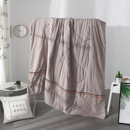 （总）畅畅家纺 水洗棉丝带款夏被