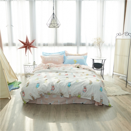 91家纺网 家纺一手货源 找家纺 （总）棉眠 13070全棉四件套床单款