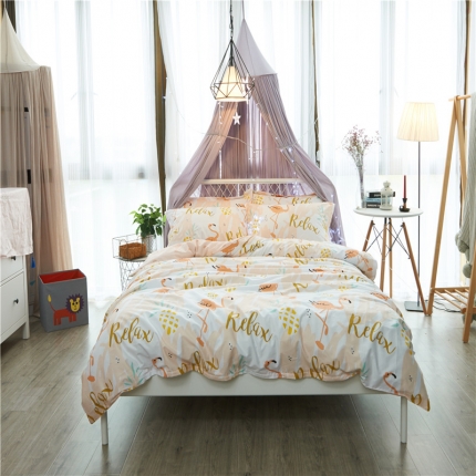 91家纺网 家纺一手货源 找家纺 （总）棉眠 13070全棉四件套床单款