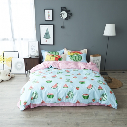 91家纺网 家纺一手货源 找家纺 （总）棉眠 13070全棉四件套床单款