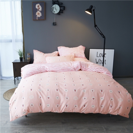 91家纺网 家纺一手货源 找家纺 （总）棉眠 13070全棉四件套床单款