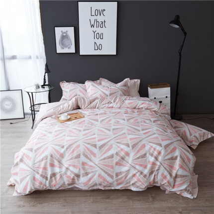 91家纺网 家纺一手货源 找家纺 棉眠 13372全棉四件套床单款妙不可言