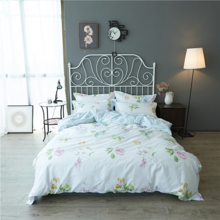 91家纺网 家纺一手货源 找家纺 （总）棉眠 13372全棉四件套床笠款