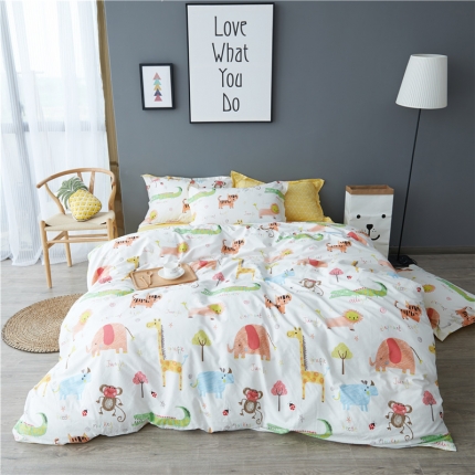 91家纺网 家纺一手货源 找家纺 （总）棉眠 13372全棉四件套床笠款