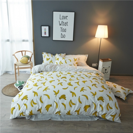 91家纺网 家纺一手货源 找家纺 （总）棉眠 13372全棉四件套床笠款