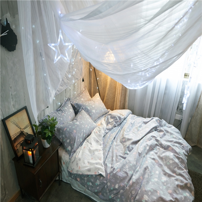 91家纺网 家纺一手货源 找家纺 棉眠 13372全棉四件套床单款安吉尔