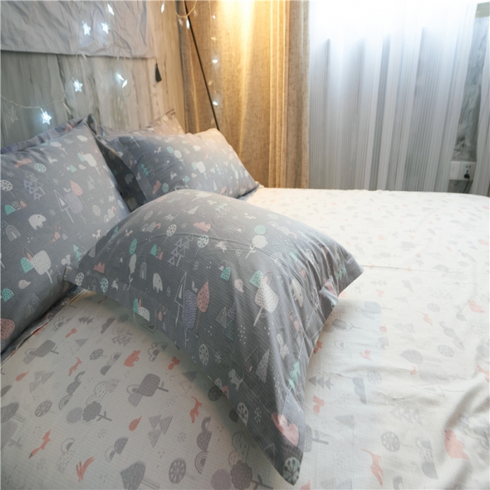 91家纺网 家纺一手货源 找家纺 棉眠 13372全棉四件套床单款安吉尔