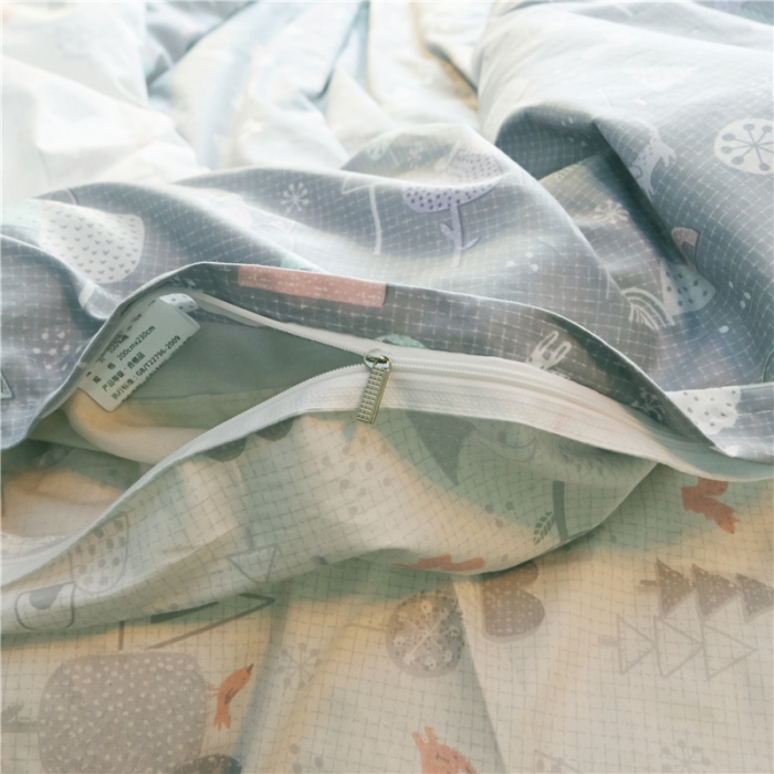 91家纺网 家纺一手货源 找家纺 棉眠 13372全棉四件套床单款安吉尔