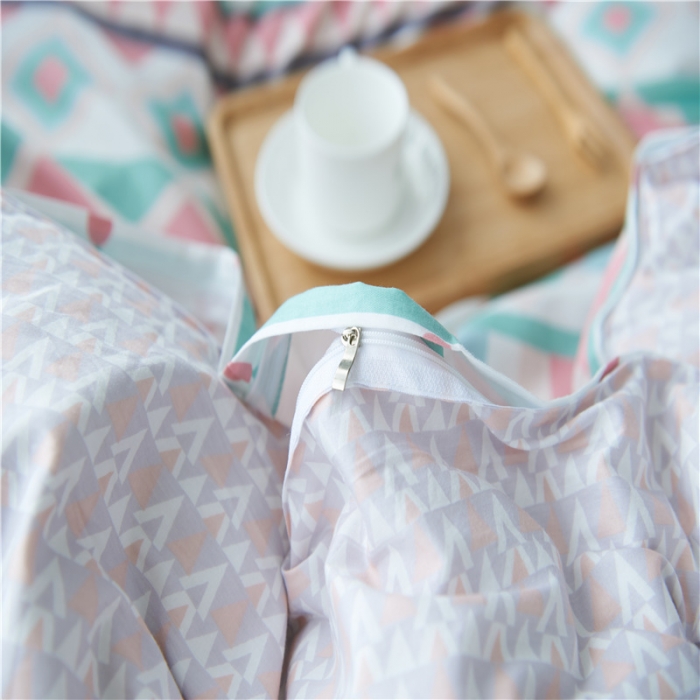 91家纺网 家纺一手货源 找家纺 棉眠 13372全棉四件套床单款波尔冬晨曲