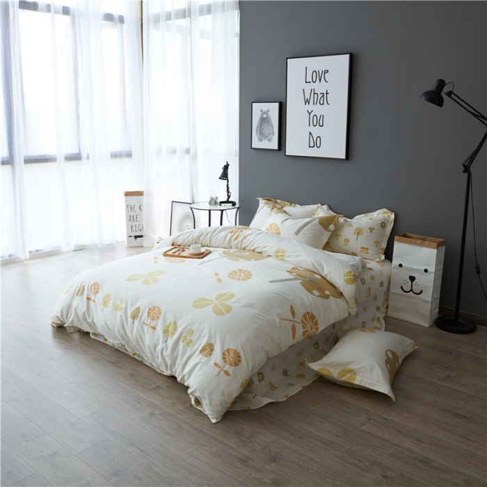 91家纺网 家纺一手货源 找家纺 棉眠 13372全棉四件套床单款成长故事