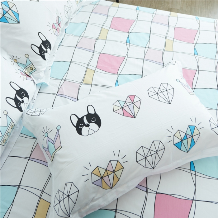 91家纺网 家纺一手货源 找家纺 棉眠 13372全棉四件套床单款美梦成真