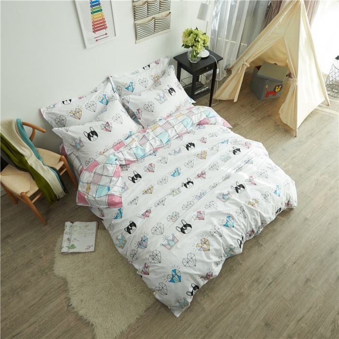 91家纺网 家纺一手货源 找家纺 棉眠 13372全棉四件套床单款美梦成真