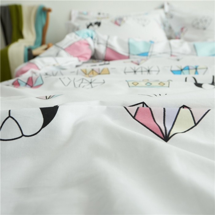 91家纺网 家纺一手货源 找家纺 棉眠 13372全棉四件套床单款美梦成真