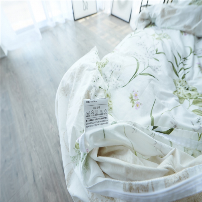 91家纺网 家纺一手货源 找家纺 棉眠 13372全棉四件套床单款梦境花铃