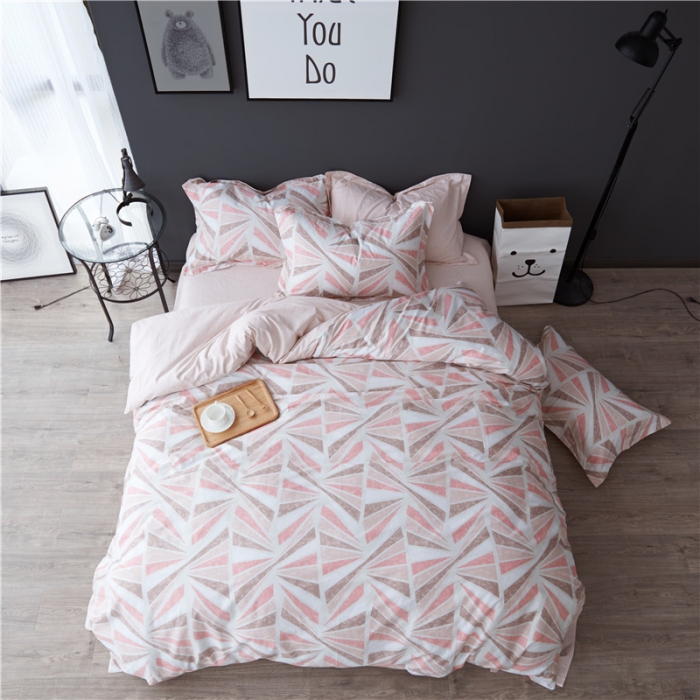 91家纺网 家纺一手货源 找家纺 棉眠 13372全棉四件套床单款妙不可言