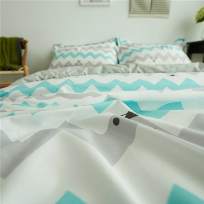 91家纺网 家纺一手货源 找家纺 棉眠 13372全棉四件套床单款奶酪水手