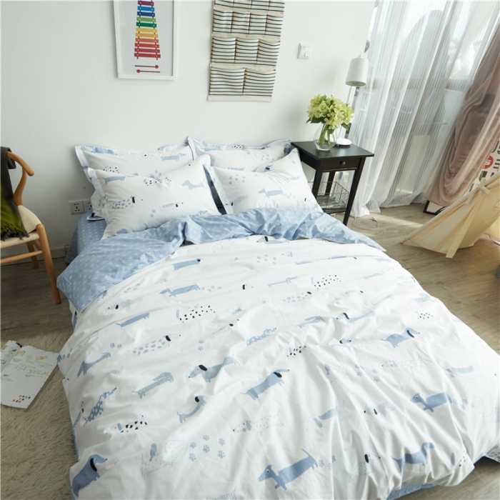 91家纺网 家纺一手货源 找家纺 棉眠 13372全棉四件套床单款晚安宝贝