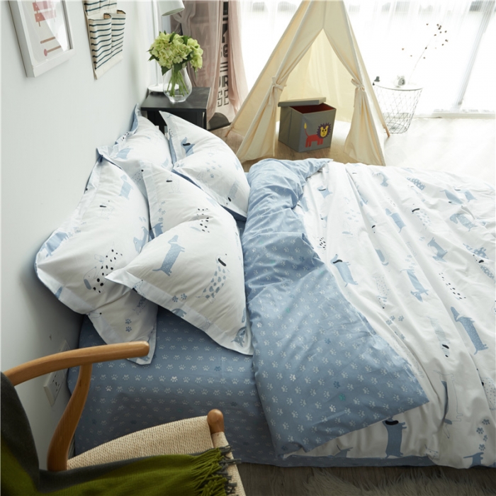 91家纺网 家纺一手货源 找家纺 棉眠 13372全棉四件套床单款晚安宝贝