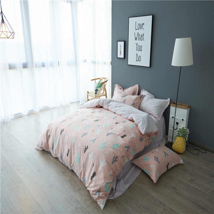 91家纺网 家纺一手货源 找家纺 棉眠 13372全棉四件套床单款阳光梦想