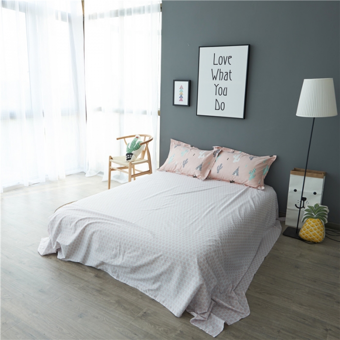 91家纺网 家纺一手货源 找家纺 棉眠 13372全棉四件套床单款阳光梦想