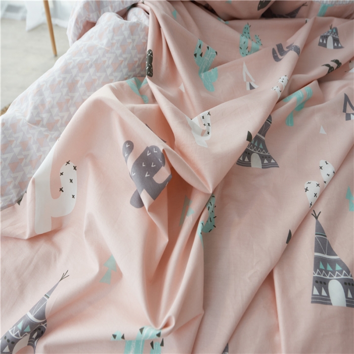 91家纺网 家纺一手货源 找家纺 棉眠 13372全棉四件套床单款阳光梦想