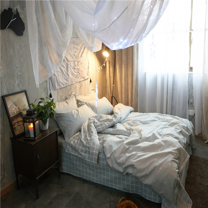 91家纺网 家纺一手货源 找家纺 棉眠 13372全棉四件套床单款自由畅想