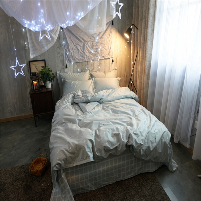 91家纺网 家纺一手货源 找家纺 棉眠 13372全棉四件套床单款自由畅想