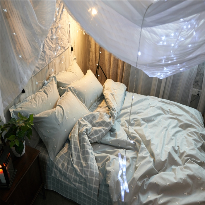 91家纺网 家纺一手货源 找家纺 棉眠 13372全棉四件套床单款自由畅想