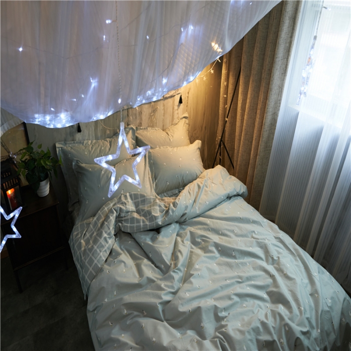 91家纺网 家纺一手货源 找家纺 棉眠 13372全棉四件套床单款自由畅想