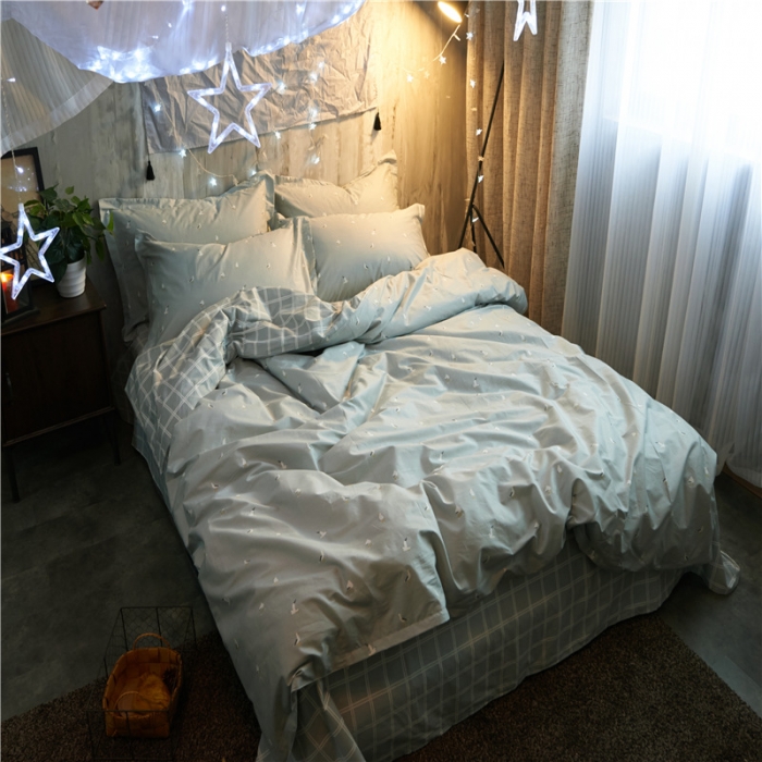 91家纺网 家纺一手货源 找家纺 棉眠 13372全棉四件套床单款自由畅想