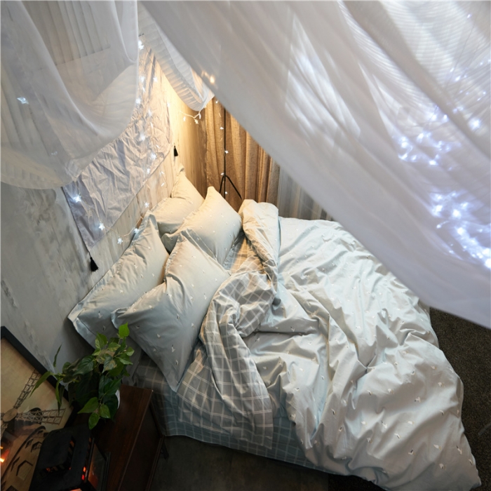 91家纺网 家纺一手货源 找家纺 棉眠 13372全棉四件套床单款自由畅想