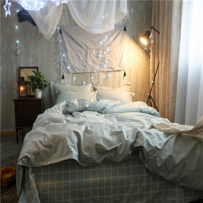 91家纺网 家纺一手货源 找家纺 棉眠 13372全棉四件套床单款自由畅想