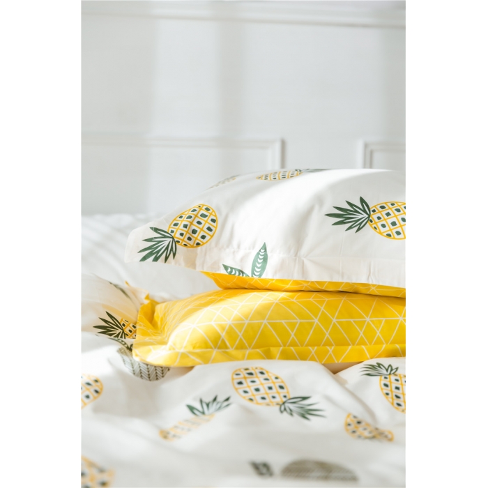 91家纺网 家纺一手货源 找家纺 棉眠 童话13372系列四件套床单款大菠萝