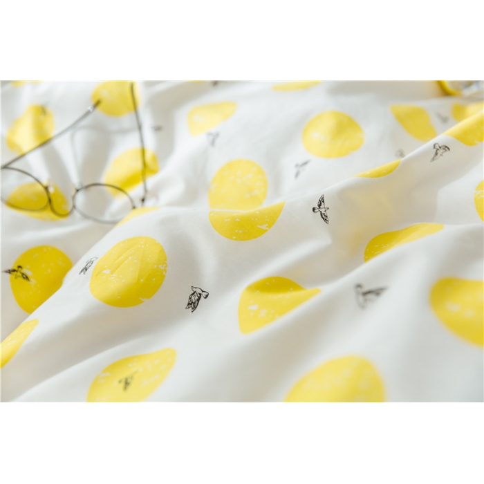 91家纺网 家纺一手货源 找家纺 棉眠 童话13372系列四件套床单款柠檬黄