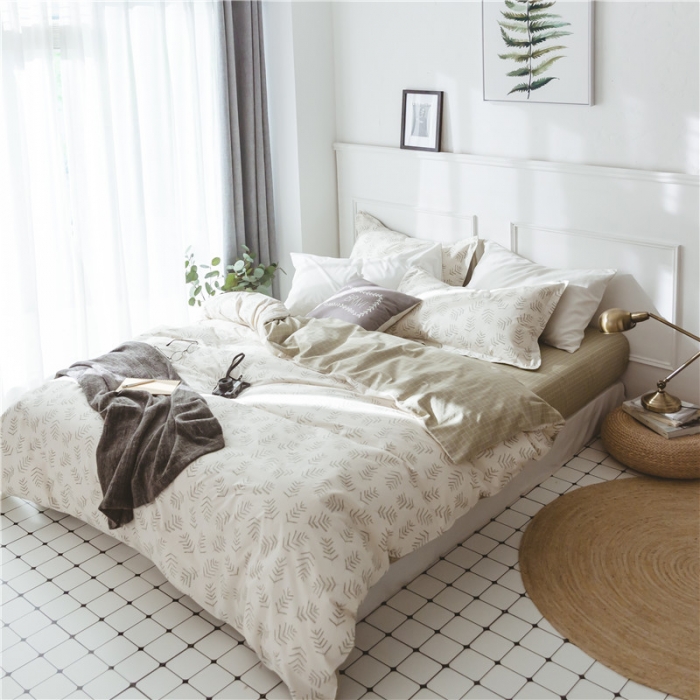 91家纺网 家纺一手货源 找家纺 棉眠 童话13372系列四件套床单款素颜