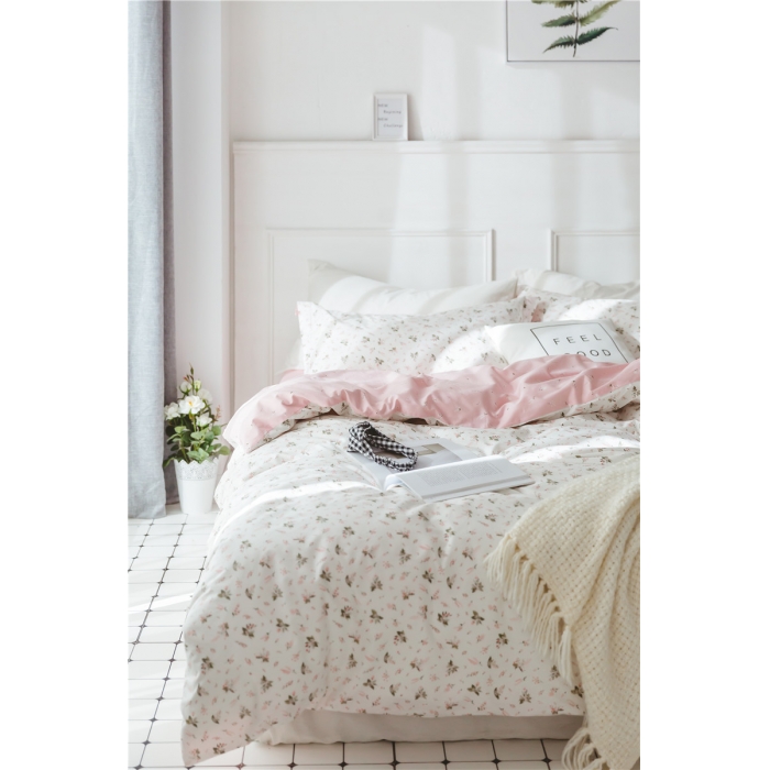 91家纺网 家纺一手货源 找家纺 棉眠 童话13372系列四件套床单款婉约