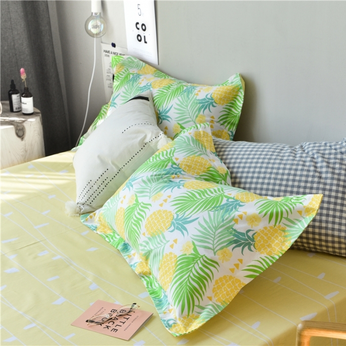 91家纺网 家纺一手货源 找家纺 棉眠 2018夏季新品四件套 安然-黄