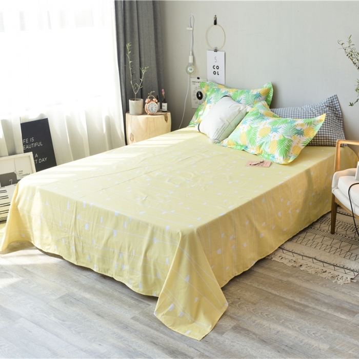 91家纺网 家纺一手货源 找家纺 棉眠 2018夏季新品四件套 安然-黄