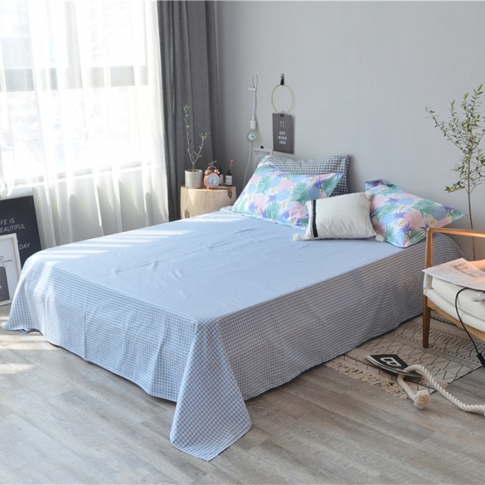 91家纺网 家纺一手货源 找家纺 棉眠 2018夏季新品四件套 安然-紫