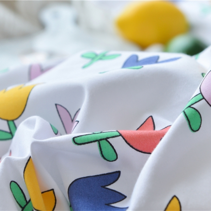 91家纺网 家纺一手货源 找家纺 棉眠 2018夏季新品四件套 春田花花