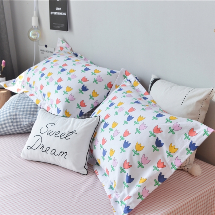 91家纺网 家纺一手货源 找家纺 棉眠 2018夏季新品四件套 春田花花