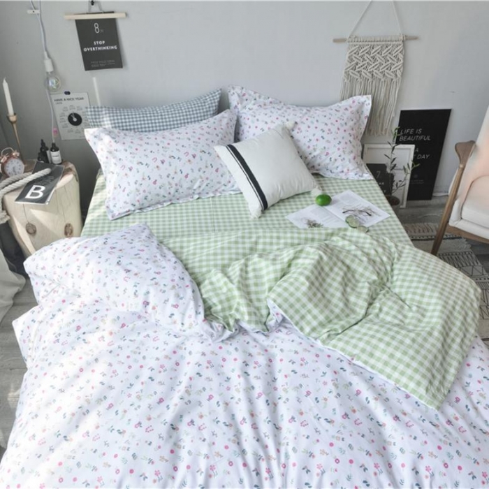 91家纺网 家纺一手货源 找家纺 棉眠 2018夏季新品四件套 花语